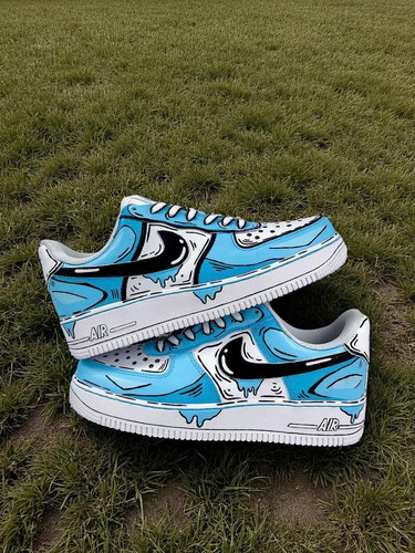 کتونی ایرفورس کاستوم طرح کارتونی آبی