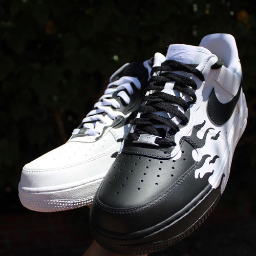 کتونی نایک ایرفورس کاستوم طرح آتش