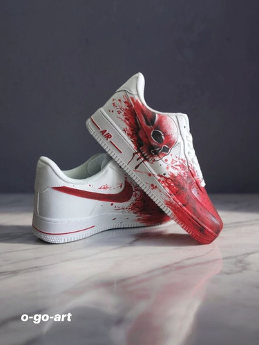 کتونی نایک ایرفورس کاستوم طرح اسکلت