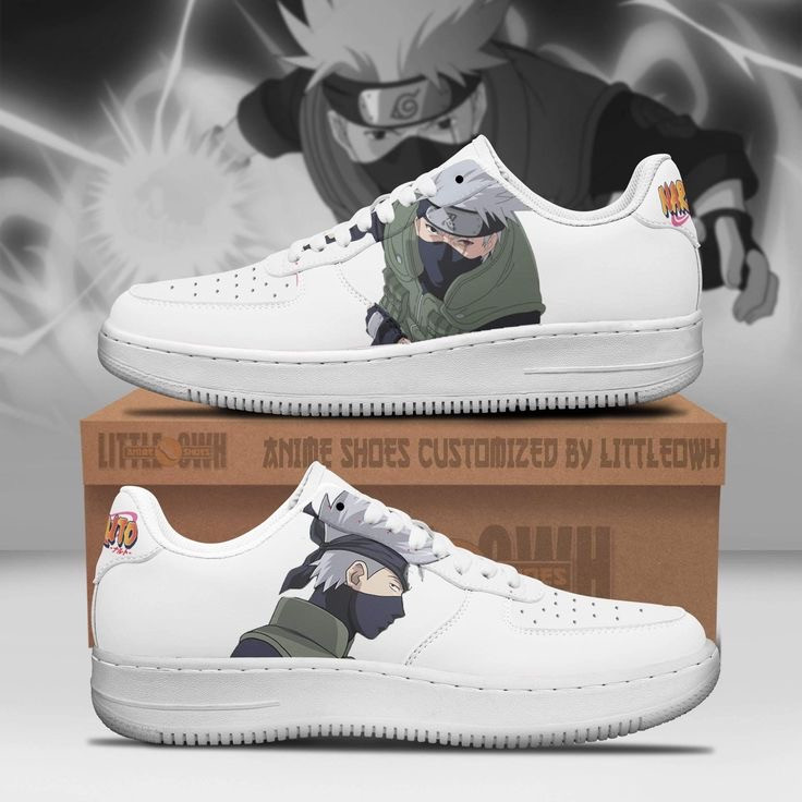 کتونی نایک ایرفورس کاستوم طرح انیمه ناروتو کاکاشی