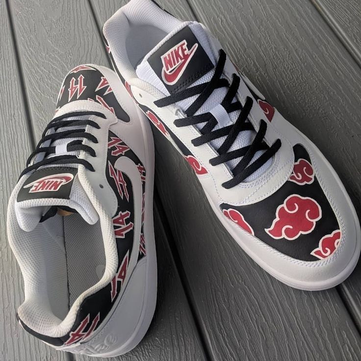 کتونی نایک ایرفورس کاستوم طرح انیمه ناروتو ایتاچی