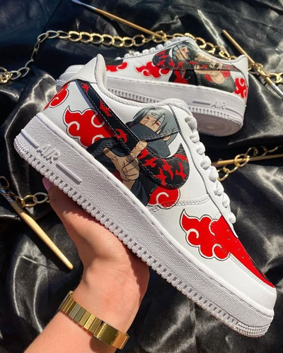 کتونی نایک ایرفورس کاستوم طرح انیمه ناروتو ایتاچی